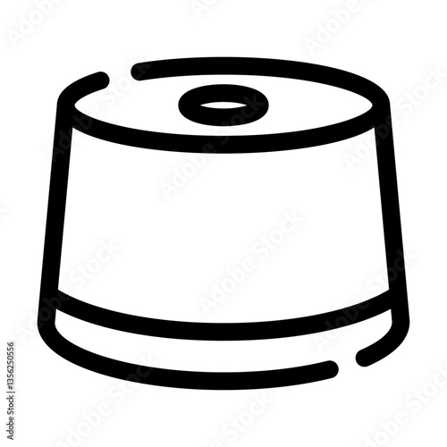 Skullcap Icon Broken Line Style