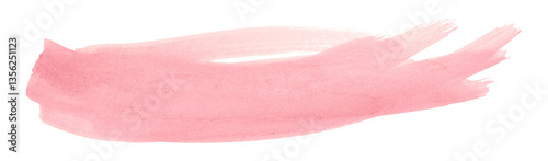 pink brush isolated on transparent background