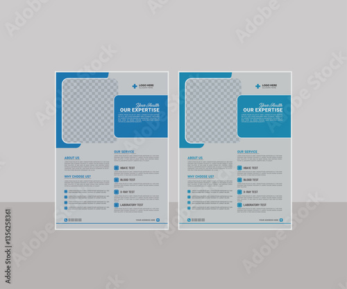 Modern Medical Flyer Design Template for Healthcare Services
