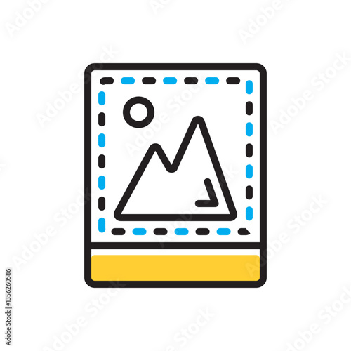 Multi color icon for image