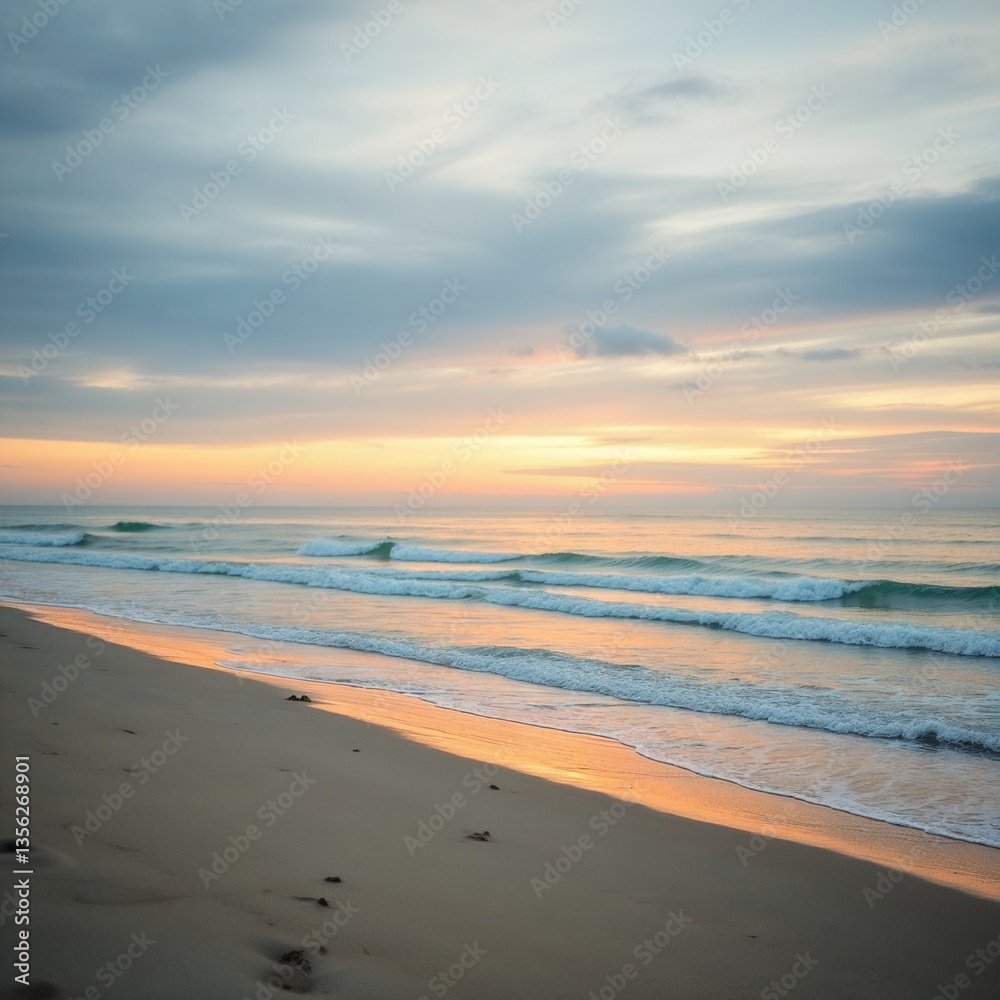 Fototapeta premium sunset on the beach