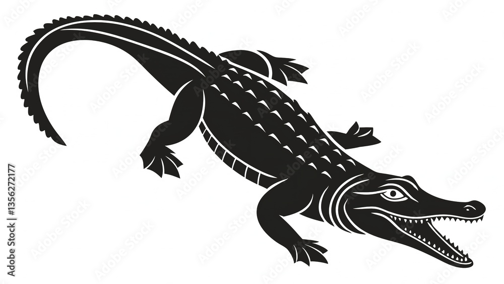 Naklejka premium lizard vector illustration isolated on ha white or transparent background