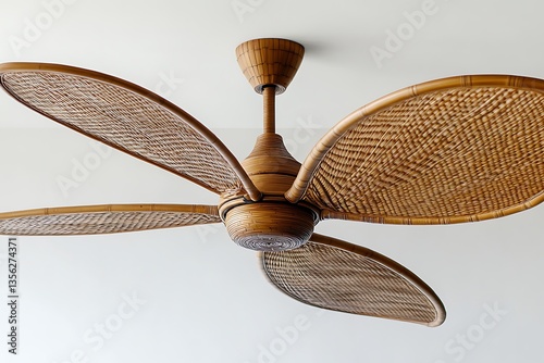 Modern Bamboo Ceiling Fan, Interior Design, Home Decor photo