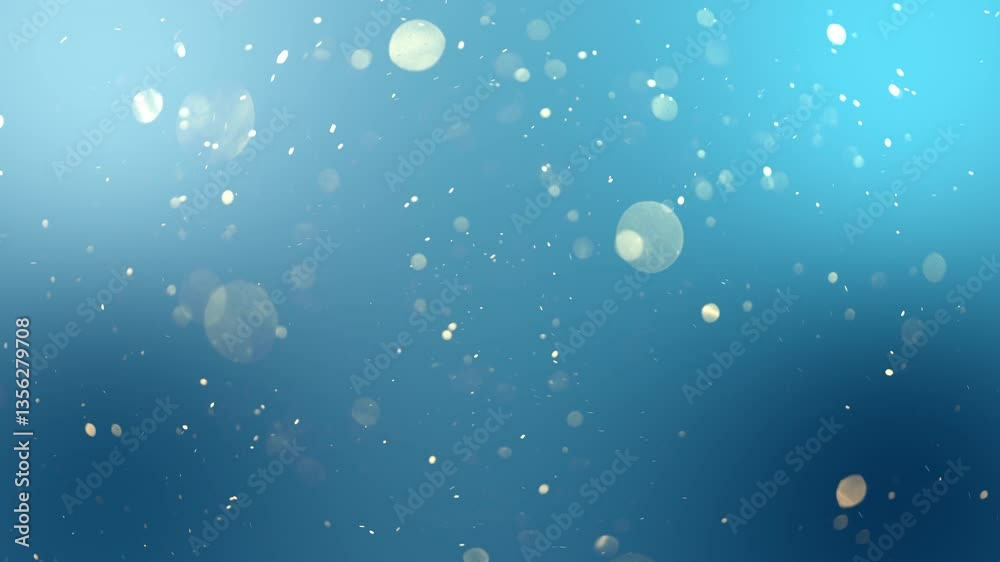 Looping Blue and White Bokeh Background Animation