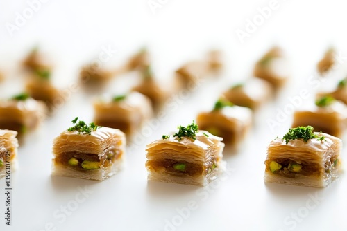 Exquisite Display of Miniature Appetizers An Elegant Array of Flavorful Bites