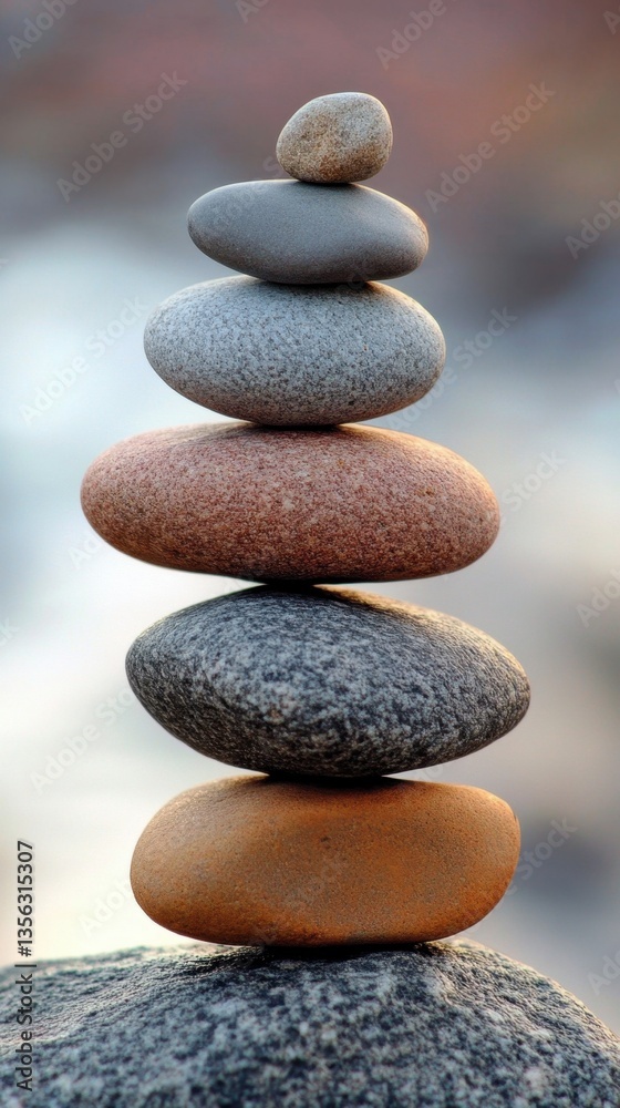 Balanced stones tower in nature reflecting tranquility and harmony International Day of Multilateralism and Diplomacy for Peace Balanced stones tower in nature reflecting tranquility and harmony International Day of Multilateralism and Diplomacy for Peace