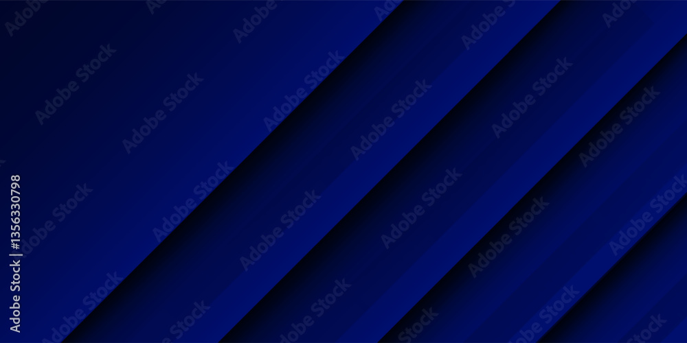 Obraz premium Abstract dark blue background for banner presentation. modern gradient