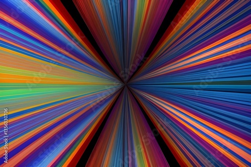 Wallpaper Mural Colorful Abstract Burst of Light Torontodigital.ca