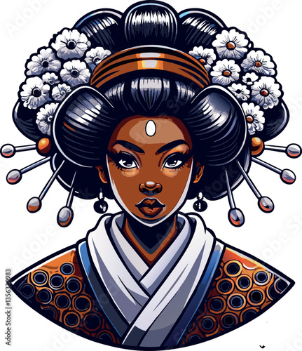 una donna vestita come una geisha giapponese 07