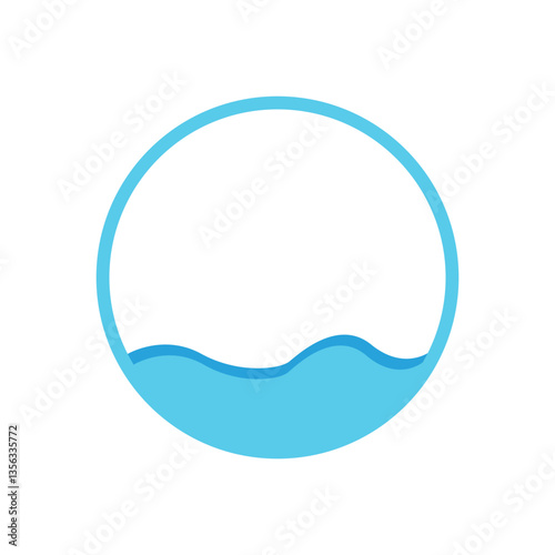 Sea waves icon.