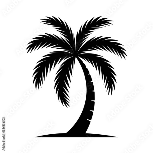 Silhouette vector of plum tree