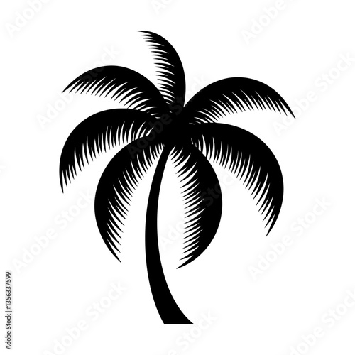 Silhouette vector of plum tree