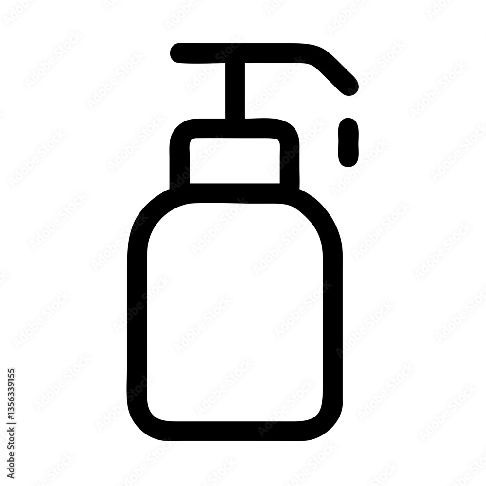 Sanitizer bottle pump design in minimalist style Sanitizer bottle pump design in minimalist style