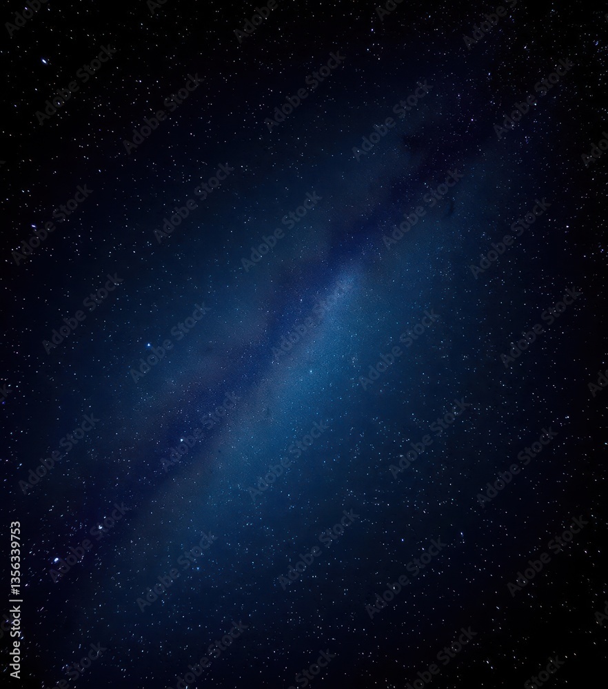 Obraz premium Vast, star-studded night sky, Milky Way visible, interstellar, astrophotography, background