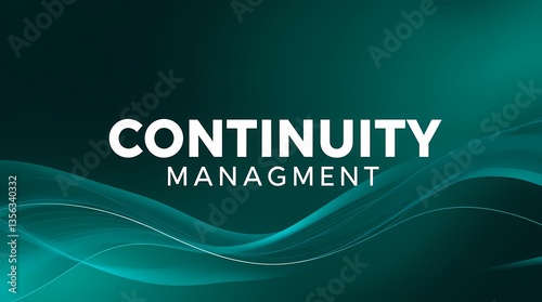 Obraz na płótnie Embracing Continuity: A striking graphic captures the essence of continuity management with an elegant design and modern aesthetic. w salonie