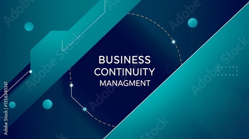 Business Continuity: A modern design concept, illustrating the resilience and strategic planning essential for ensuring uninterrupted business operations.