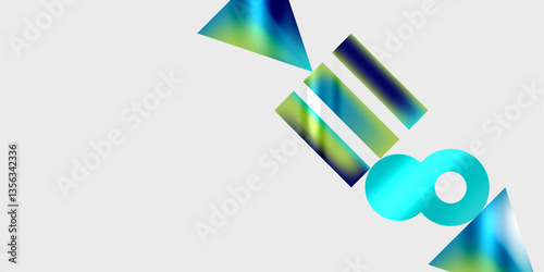 Circles and triangles modern art. Vector Illustration For Wallpaper, Banner, Background, Card, Book Illustration, landing page