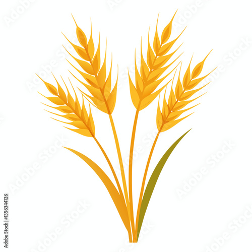 golden wheat stalks with swaying feathery tops