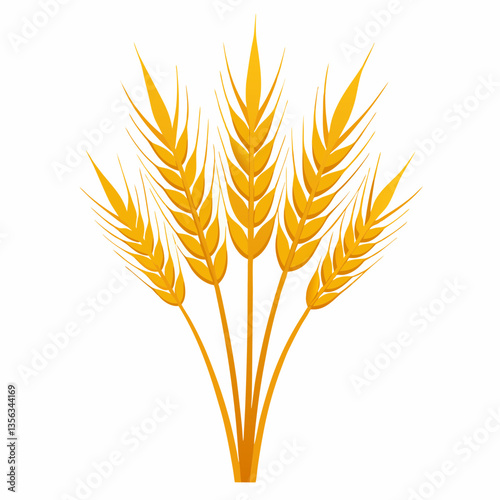 golden wheat stalks with swaying feathery tops