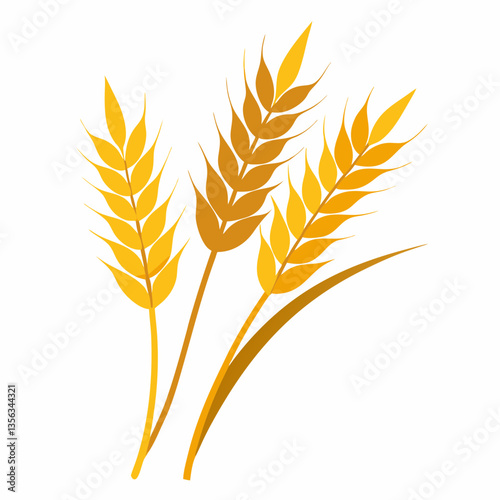 golden wheat stalks with swaying feathery tops