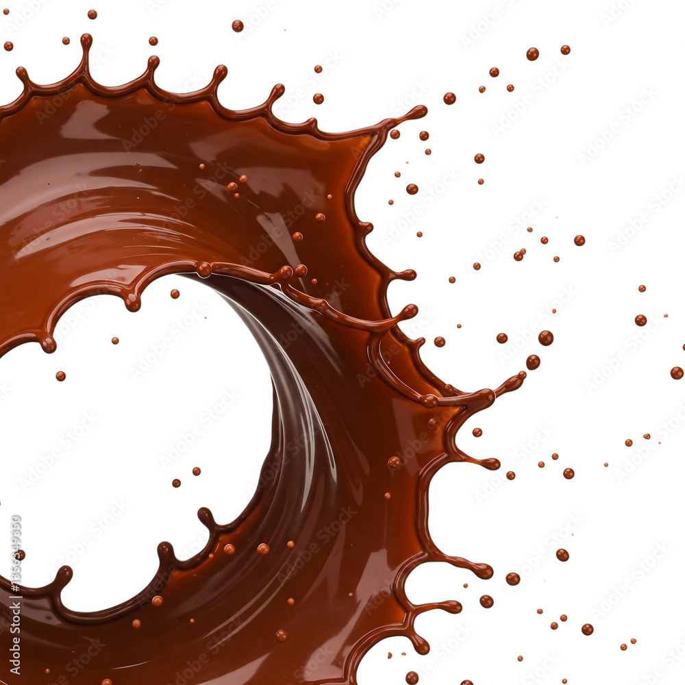 High detailed photo of chocolate splash isolated on transparent background (PNG). Suitable for advertising, food theme or dessert project. High quality, realistic image. High detailed photo of chocolate splash isolated on transparent background (PNG). Suitable for advertising, food theme or dessert project. High quality, realistic image.