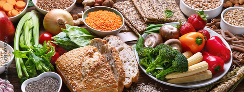 Healthy natural ingredients containing  dietary fiber.