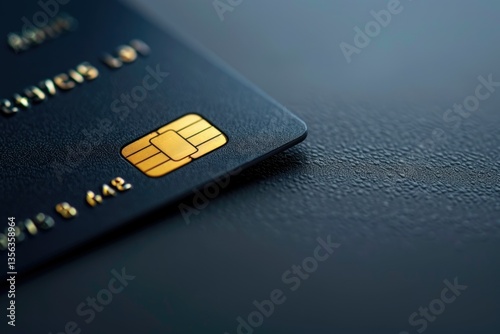 Ultra Quality Image of Close Up on Credit Card Mockup Isolated