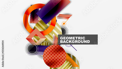 Dynamic complex geometric abstract background