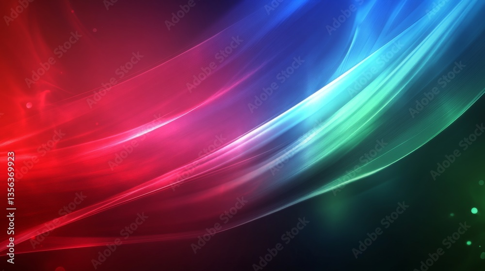 Colorful abstract light patterns create a vibrant background design with flowing red, blue, and green hues Colorful abstract light patterns create a vibrant background design with flowing red, blue, and green hues