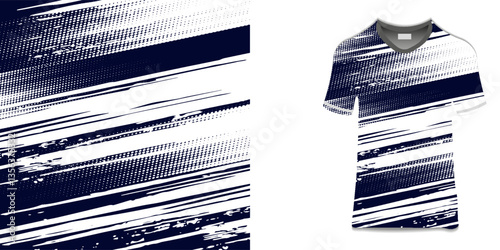 desain jersey sublimasi grunge sikat merah halfton hitam sporty modern balap abstrak horor garis motorsport stiker livery game esport modern