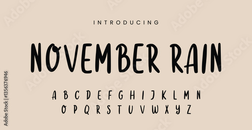 November Rain - feminine playful font