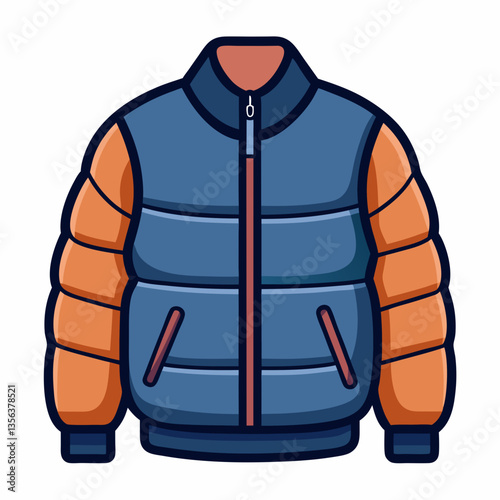 padded bomber jacket with ribbed cuffs