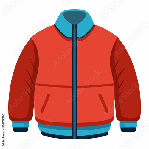 padded bomber jacket with ribbed cuffs