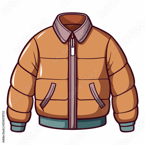 padded bomber jacket with ribbed cuffs