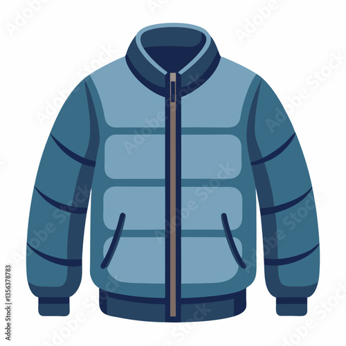padded bomber jacket with ribbed cuffs
