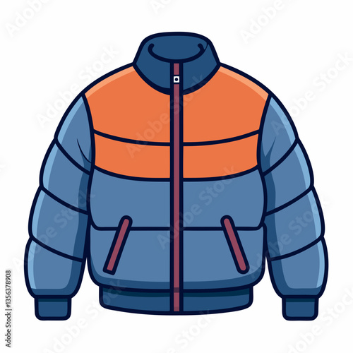 padded bomber jacket with ribbed cuffs