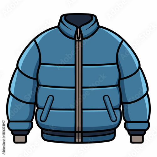 padded bomber jacket with ribbed cuffs