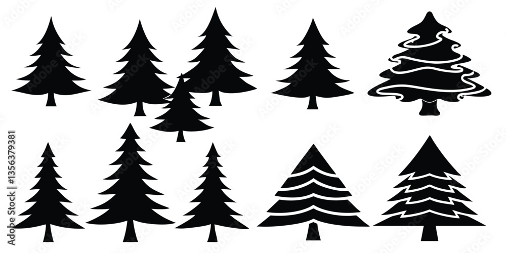 Obraz premium vector Christmas tree