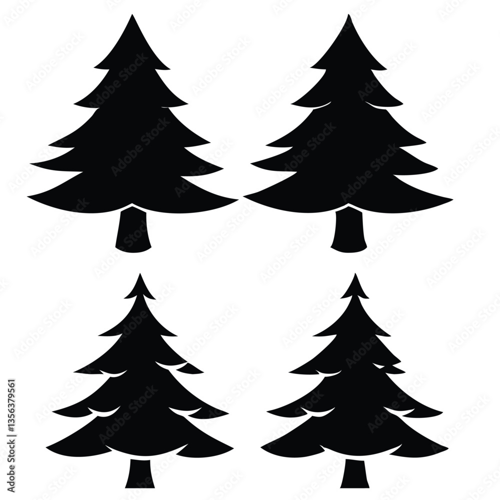 Obraz premium vector Christmas tree