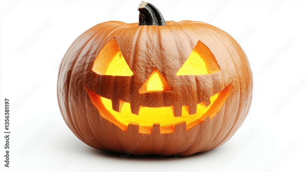 Fototapeta premium Classic smiling jack-o'-lantern