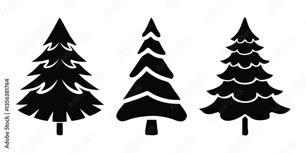 Obraz premium vector Christmas tree