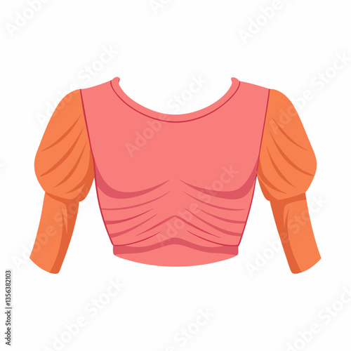 stretchy crop top with ruched details
