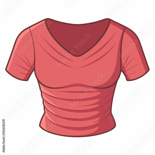 stretchy crop top with ruched details