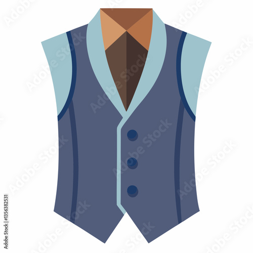 tailored waistcoat with buttoned front 