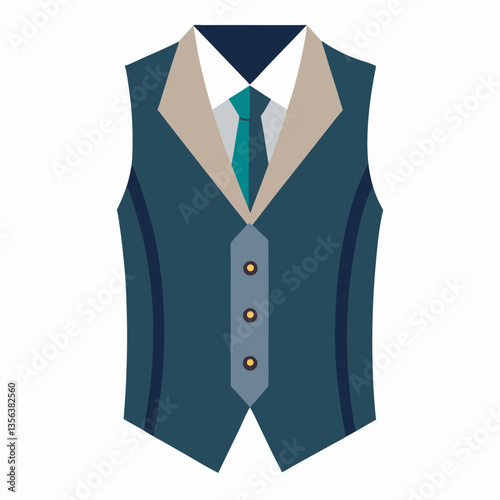 tailored waistcoat with buttoned front 