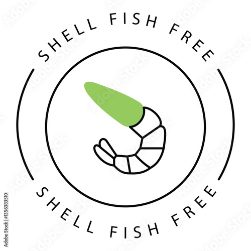 Shellfish Seafood Ocean Vector Icon design
