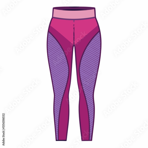 mesh panel leggings with seamless fit