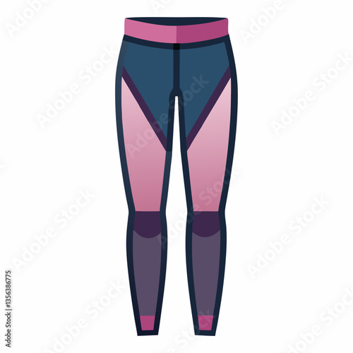 mesh panel leggings with seamless fit