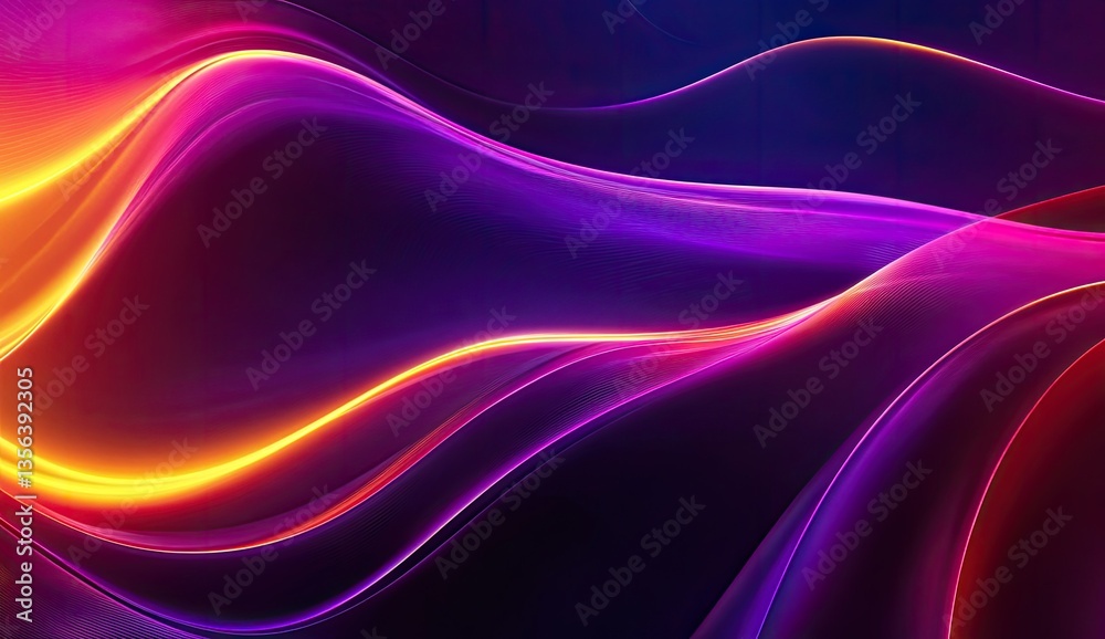 Abstract vibrant flowing lines of color Abstract vibrant flowing lines of color