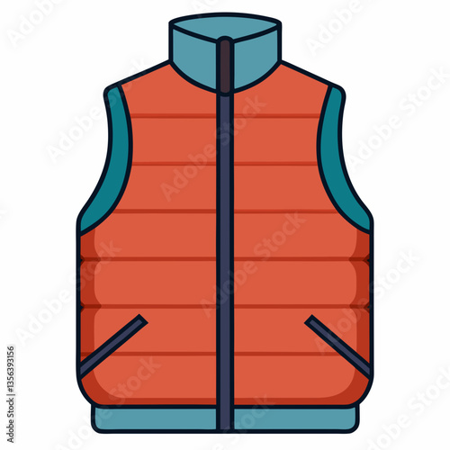 lightweight quilted vest with zip up front